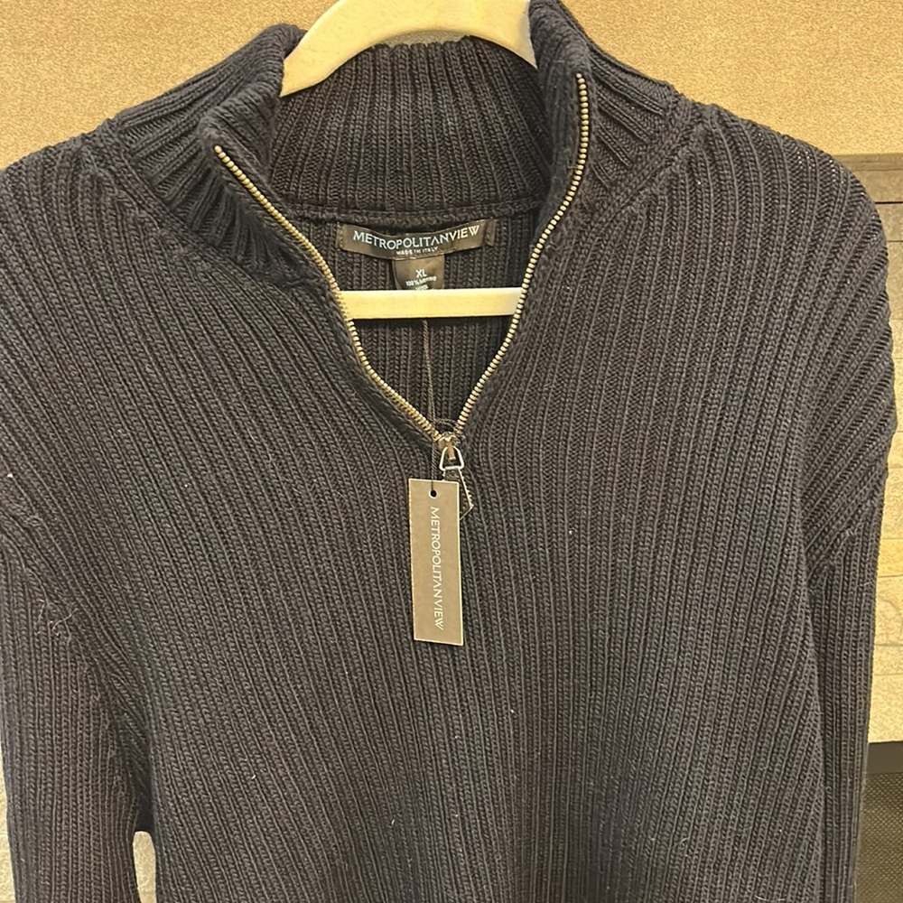 NWT Metropolitan View Navy Sweater